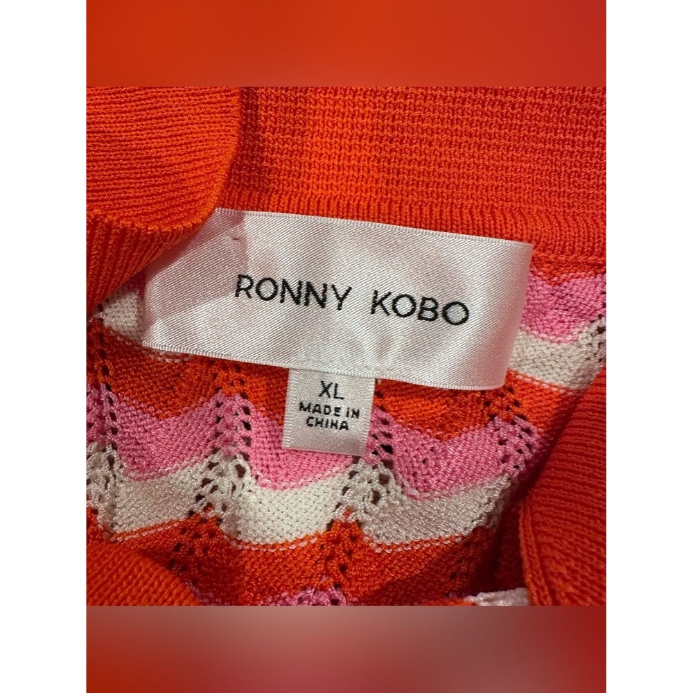 NWT Ronny Kobo Carnation Multi Tally’s Top & Palma Shorts Wave Knit Two-Piece XL - Picture 14 of 14